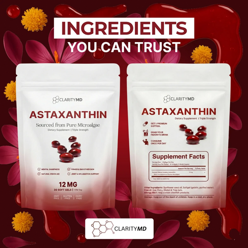 ClarityMD - Astaxanthin 12mg Softgels