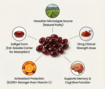 ClarityMD - Astaxanthin 12mg Softgels